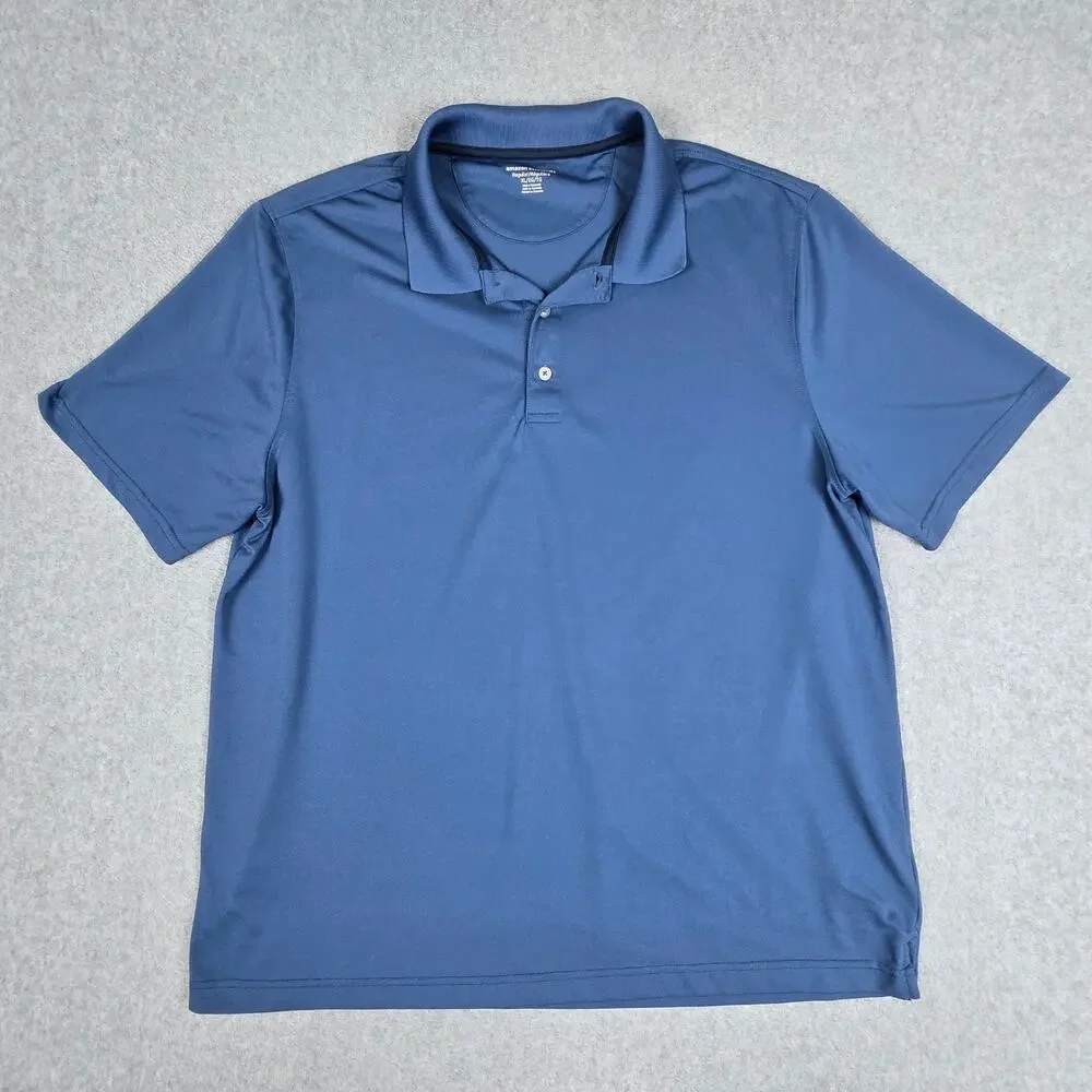 🌼Amazon Essentials XL Blue Performance Golf Polo Shirt - Picture 2 of 9